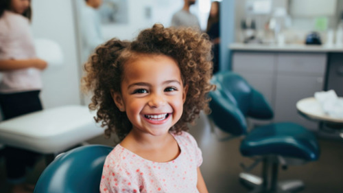 A kids smiling after a getting Preventive Dentistry in Weatherford, TX: