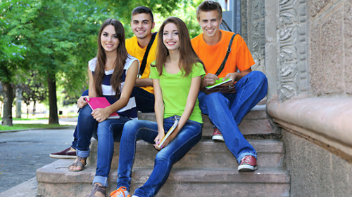 a group of friends after a preventive dentistry services in Weatherford, TX