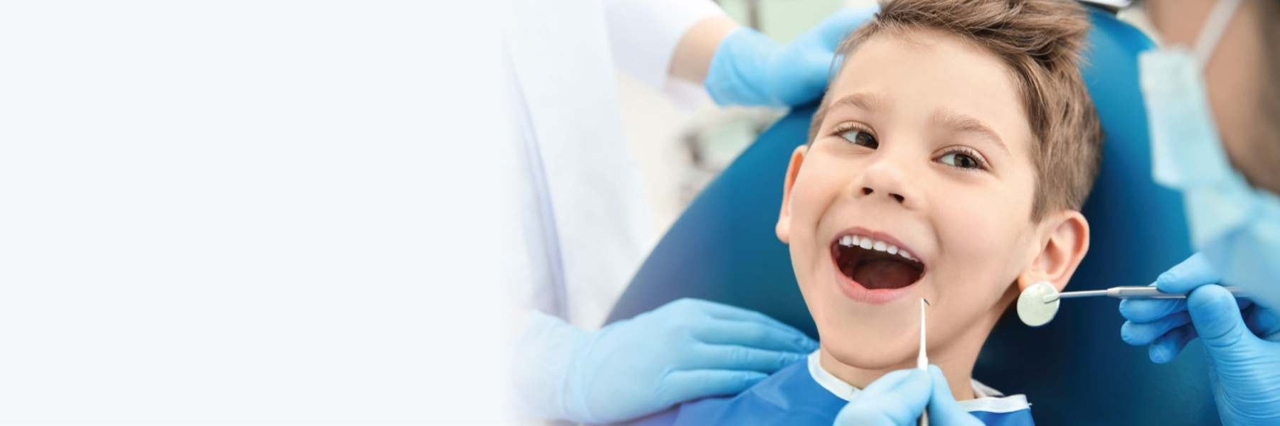 A child smiling during a Preventive Dentistry treatment in Weatherford, TX: